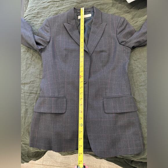 Stella McCartney Women’s Grey Plaid Blazer - Size 42 / US 6 - Picture 14 of 14